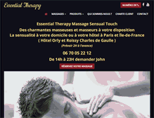 Tablet Screenshot of essentialtherapy.fr