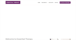 Desktop Screenshot of essentialtherapy.uk.com